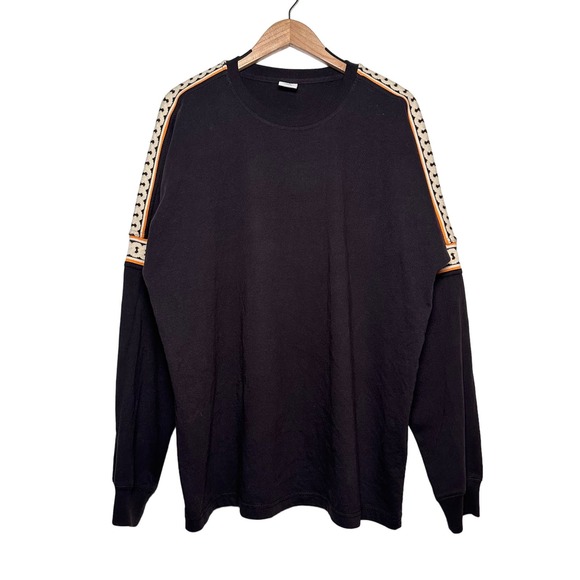 Urban Outfitters | Men | Dark Brown Drop Shoulder Ribbed LS Tee | Size Large - Picture 2 of 12